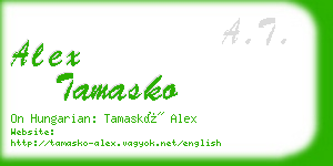 alex tamasko business card